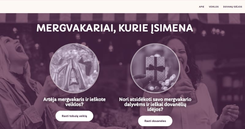 Mergvakario fėja — pradžios puslapis