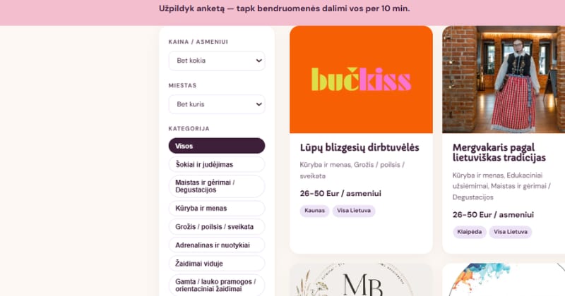 Mergvakario fėja — katalogas su filtrais